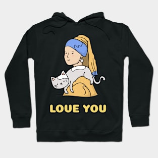 cat love Hoodie